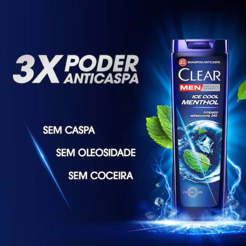 Clear Men Ice Cool Menthol Anticaspa Shampoo 170ml + 30ml