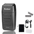 Kemei Rechargeable Cordless Shaver for Men Twin Blade Reciprocating Beard Razor Face Care Multifunction Strong Trimmer KM-1102