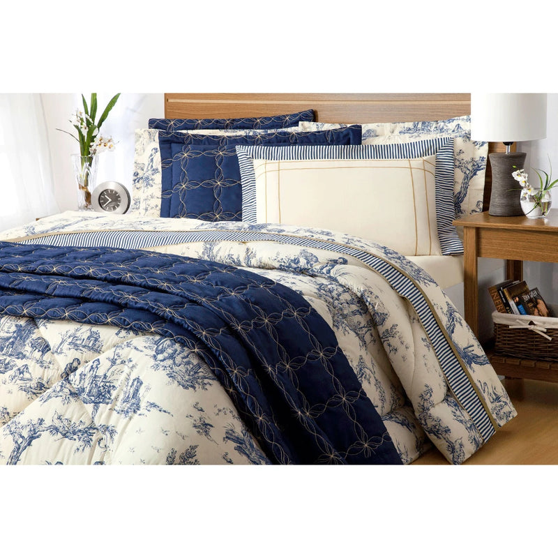 10 PIECE Full Coordinated Kit Duvet Bed Set Bed Set Bed Bed Bed Sheet Porcelain Couple Queen Cotton 180 Yarn Luxury