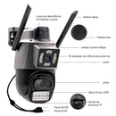 Icsee Security Camera Wifi Wireless IP Camera External Security HD 6MP Waterproof 4K Ultra HD Camera Dust Proof