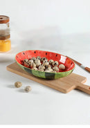 Watermelon Ceramic Plate Home Ramen Bowl Cute Hand-painted Tableware Kitchen Accessories Underglaze Color Fruit Vegetable Plates