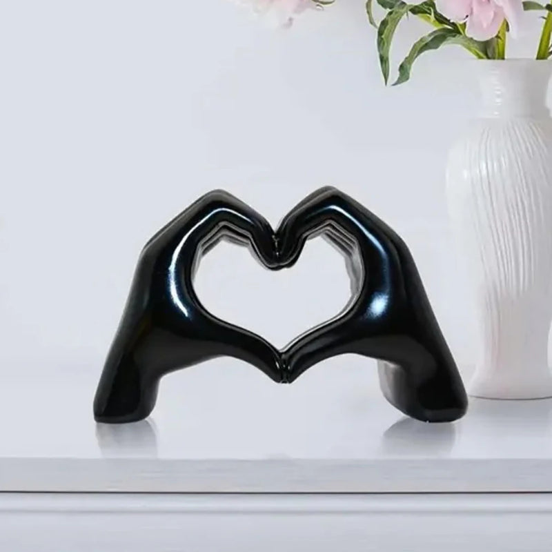 Resin Love Gesture Statues Sculptures Desktopts Office Home Decoration
