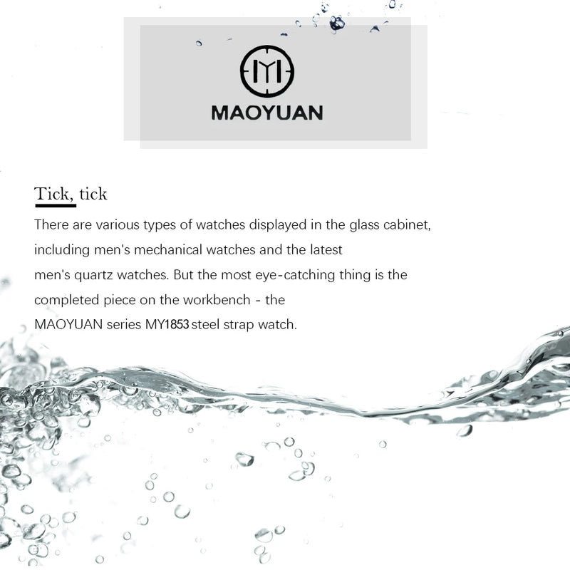 MAOYUAN 2025 New Top Men's Watch Calendar Sports Leisure Fashion Style Brown Black Leather Waterproof Quartz Watch