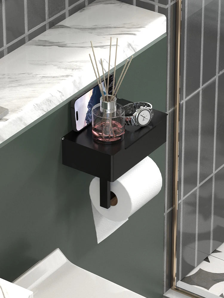 Tissue holder, non perforated toilet paper holder, bathroom privacy tissue box, roll paper holder, wet wipe box