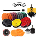 UNTIOR Electric Drill Brush Attachment Set Power Scrubber Brush Car Polisher Kitchen Bathroom Cleaning Kit Toilet Cleaning Tools