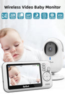 4.3 Inch Video Baby Monitor With Digital Zoom Surveillance Camera Auto Night Vision Two Way Intercom Babysitter Security Nanny
