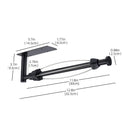 Stainless Steel Paper Towel Holder Punch-free Bathroom Toilet Paper Holder Storage Rack Kitchen Organizer Adhesive Wall Mount