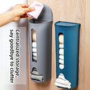 Kitchen Plastic Bag Holder Organizer Wall Hanging Garbage Bag Storage Box Bathroom Trash Bag Bucket Dispenser Kitchen Accessory