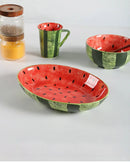 Watermelon Ceramic Plate Home Ramen Bowl Cute Hand-painted Tableware Kitchen Accessories Underglaze Color Fruit Vegetable Plates