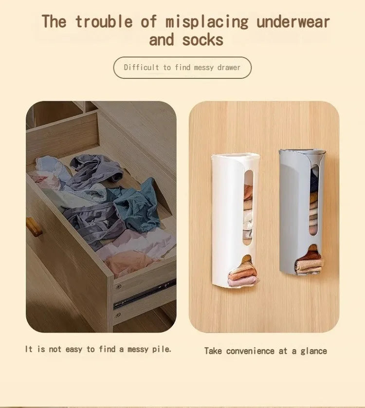 Kitchen Plastic Bag Holder Organizer Wall Hanging Garbage Bag Storage Box Bathroom Trash Bag Bucket Dispenser Kitchen Accessory