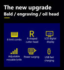 Kemei Tx1 Full Metal Electric Shaver for Men Hair Beard Electric Razor Bald Head Shaving Machine Finishing Fades Rechargeable