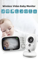 TakTark 3.2 Inch Wireless Video Baby Monitor With Lullabies Auto Night Vision Two Way Intercom Temperature Monitoring Babysitter