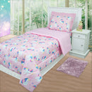 Single Duvet Double Face Single Printed 01 Piece Unicorn