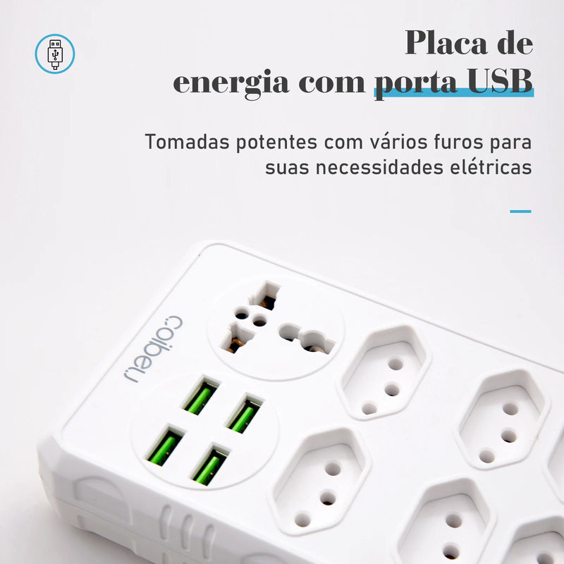 5 meters electric extension, electric extension, Brazil line filter, USB socket, power strip, extension socket, long USB socket