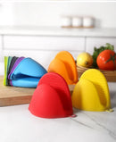 2Pcs Thick Silicone Oven Gloves Heat Resistant Anti-Scald Gloves for Cooking Pinch Grips Pot Holder Silicone Kitchen Accessories