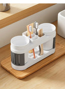 New Bathroom Toothbrush Toothpaste Shelf Simple Advanced All-in-one Toothbrush Mouthwash Cup Bathroom Wash Set Cup Holder