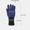 BBQ Microwave Oven Gloves High Temperature Resistance Barbecue Mitts 800 Degrees Fireproof Anti Heat Insulation Glove for Baking