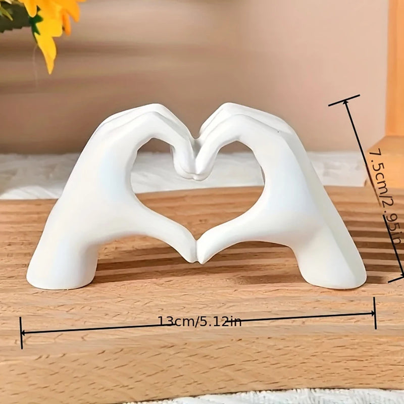Resin Love Gesture Statues Sculptures Desktopts Office Home Decoration