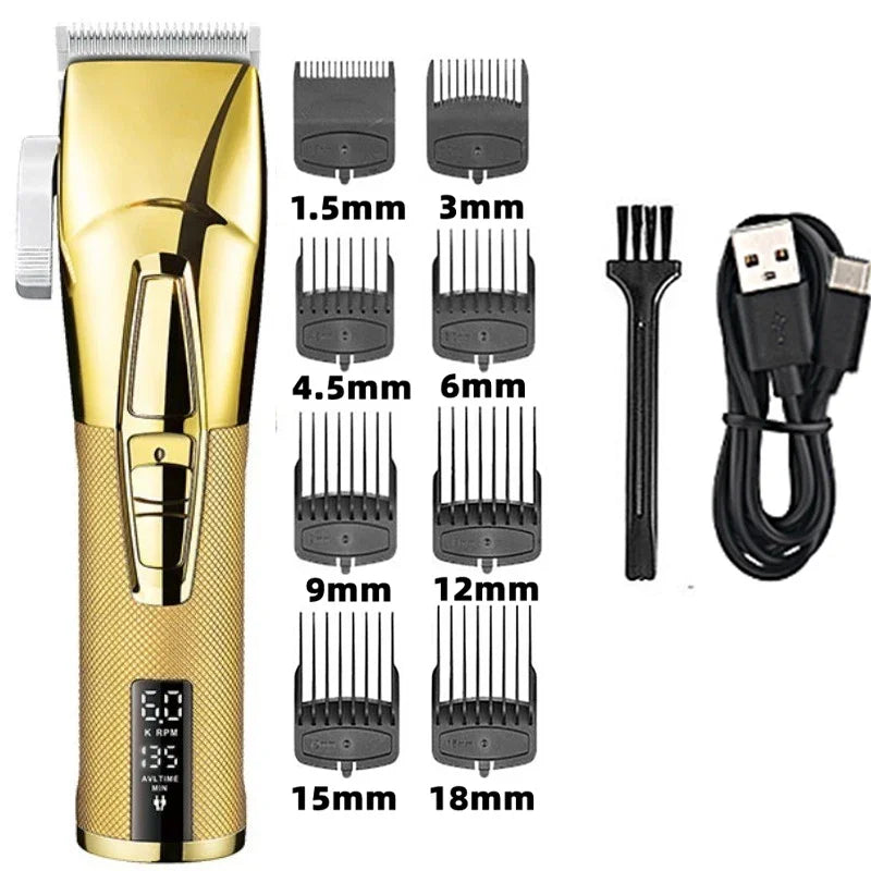 Kemei Tx1 Full Metal Electric Shaver for Men Hair Beard Electric Razor Bald Head Shaving Machine Finishing Fades Rechargeable