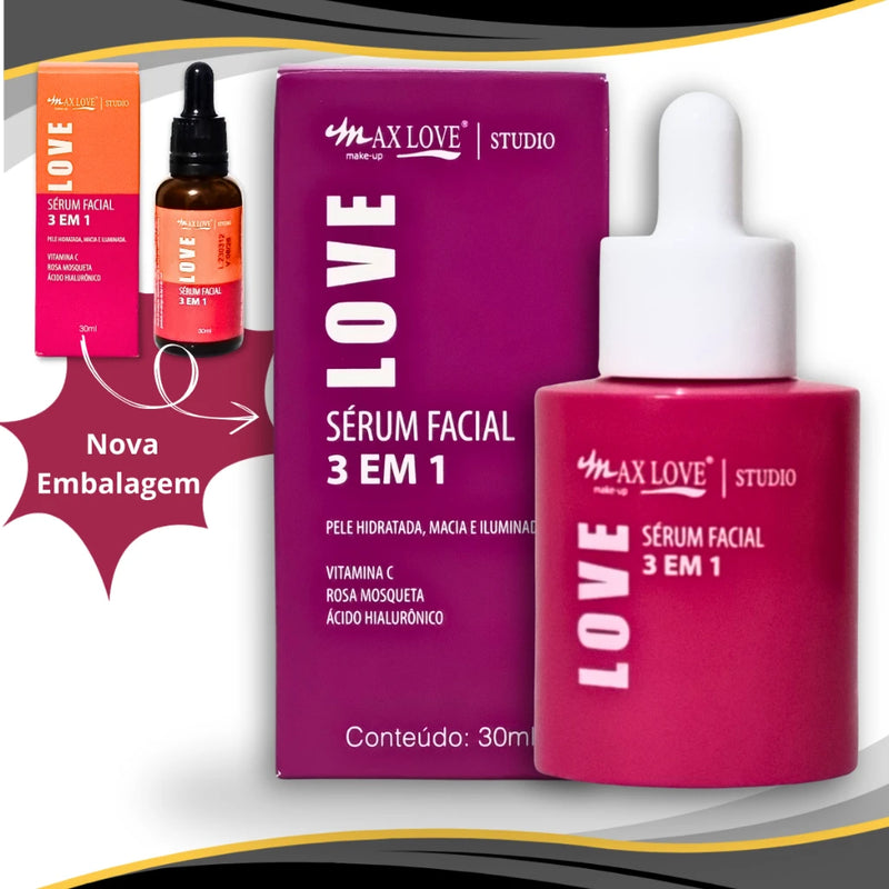 Kit C/3 Serum Max Love 3 in 1 + Rose Mosquette + 10 in 1