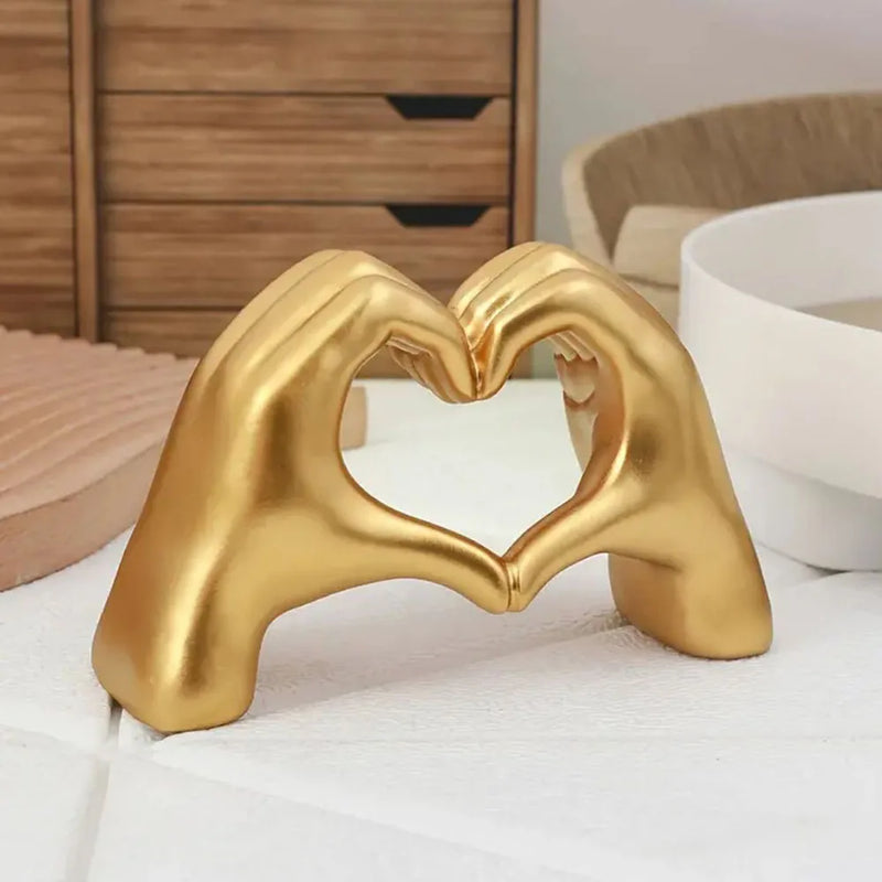 Resin Love Gesture Statues Sculptures Desktopts Office Home Decoration