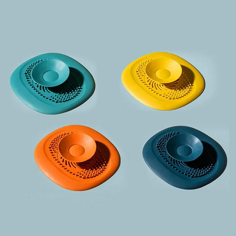 Upgrade Silicone Drain Stopper Kitchen Bathroom Anti-blocking Sink Plug Strainer Drainer Floor Drain Hair Catcher Bathroom Tool