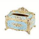 European Style Tissue box, High-end Hotel Restaurant Napkin Extraction Box, Living Room Desktop Paper Extraction Storage Box