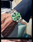 POSHI Men's Watch Date Week Fashion Watch Men Original Waterproof Non-mechanical Luminous Dual Calendar Quartz Wristwatch