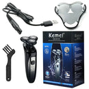 Kemei Waterproof LCD Display Electric Shaver Men Wet Dry Beard Razor Facial Shaving Machine Rechargeable KM-1524