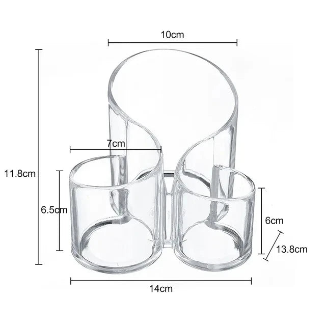 Batom transparente Cosméticos Maquiagem Acrílico Pincel de Maquiagem