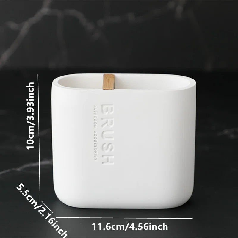 1pc Bathroom Accessories Washing Toothbrush Toothpaste Holder Liquid Soap Dispenser Box Pump Bottle Wash Toilet Brush Set