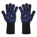 1pc High Temperature Protective Gloves, Resistant To High Temperature Of 800 Degrees, Silicone Barbecue Oven Microwave