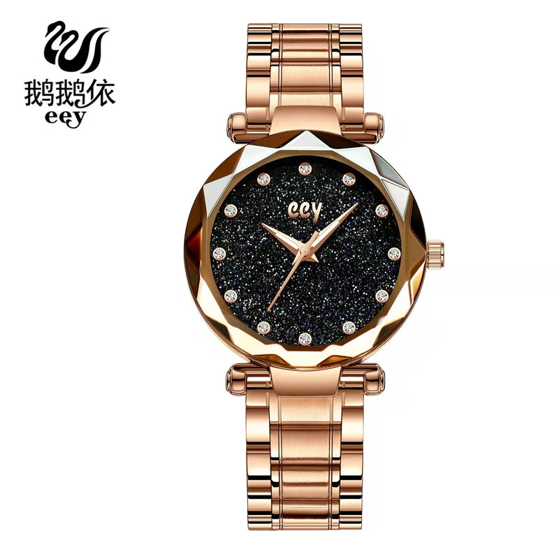 High-grade waterproof luminous new men's watch steel belt quartz watch live burst male wristwatch men watch