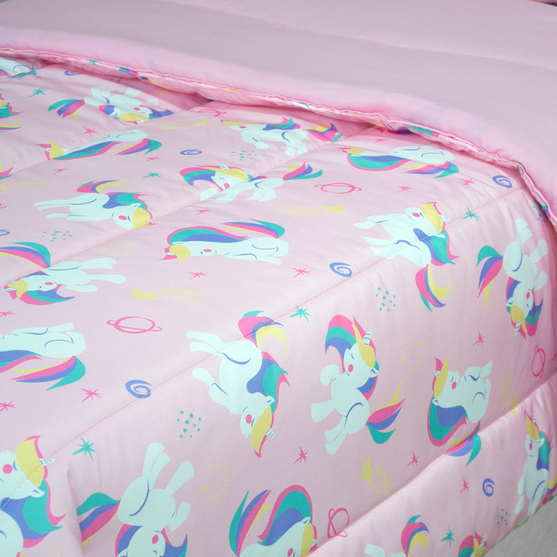 Single Duvet Double Face Single Printed 01 Piece Unicorn