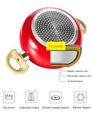 Fruit Style Non-stick Aluminum Skillet Frying Pan Soup Milk Cooking Kitchen Cookware Pot Set Suitable Gas and Induction Cooker