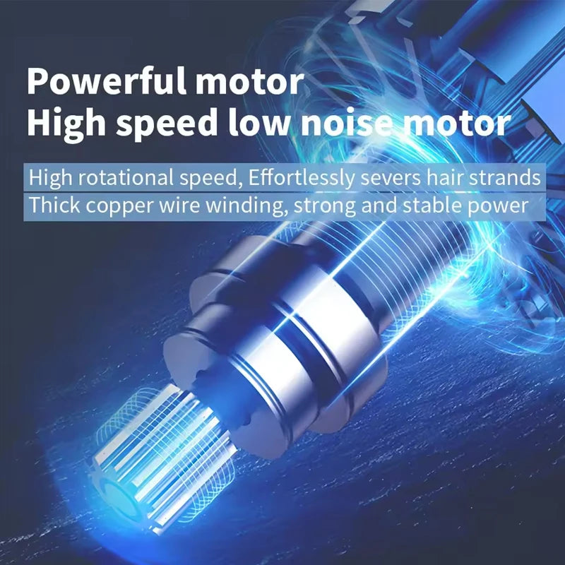 Kemei Professional Hair Clipper Electric Barber Clipper USB Rechargeable Hair Trimmer for Men  LCD Display Haircut Set KM-PG1990