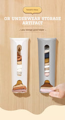 Kitchen Plastic Bag Holder Organizer Wall Hanging Garbage Bag Storage Box Bathroom Trash Bag Bucket Dispenser Kitchen Accessory