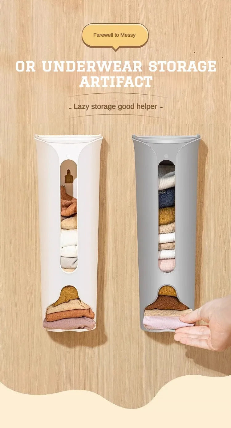 Kitchen Plastic Bag Holder Organizer Wall Hanging Garbage Bag Storage Box Bathroom Trash Bag Bucket Dispenser Kitchen Accessory