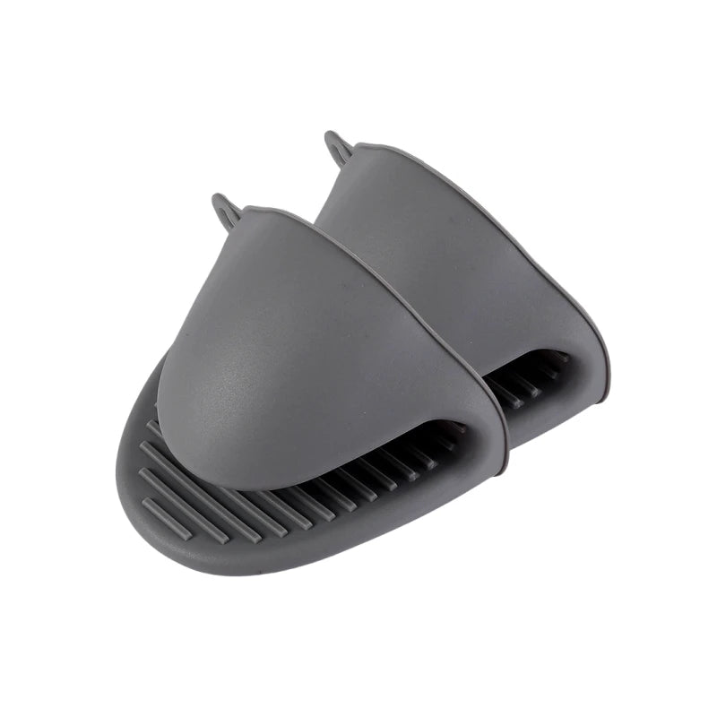 2Pcs Thick Silicone Oven Gloves Heat Resistant Anti-Scald Gloves for Cooking Pinch Grips Pot Holder Silicone Kitchen Accessories