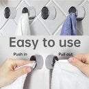 4/1Pcs Self Adhesive Towel Plug Holder Wall Mounted Bathroom Organizers Towel Hooks Storage Rack Kitchen Rags Dishcloth Clips