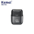 Kemei T82 Professional Waterproof Electric Shaver Rechargeable Shaving Machine for Men Digital Display Beard Trimmer Mini Razor