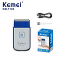 Kemei T100 Portable Travel Shaving Machine Men Beard Trimmer Mini Electric Shaver Rechargeable Foil Reciprocating Safety Razor