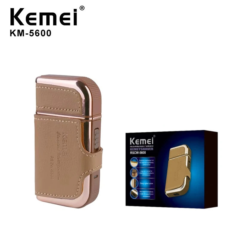 Kemei Professional Face Shaver Pocket Body Trimmer Reciprocating Shaver Portable Shaver Electric Mini Shaving Machine KM-5600