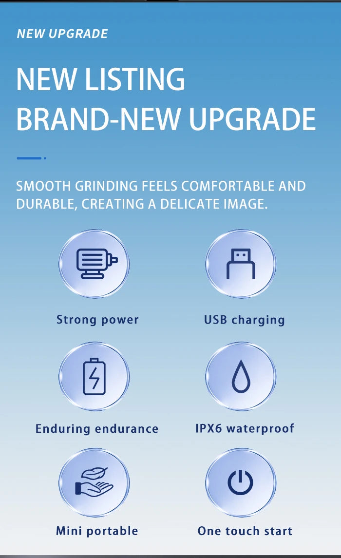 Kemei KM-T20 Mini Men Electric Shaver IPX6 Waterproof Travel Portable Beard Trimmer USB Charging Dry Or Wet Shaver Machine Razor