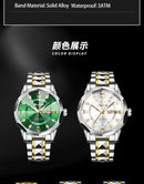 POSHI Men's Watch Date Week Fashion Watch Men Original Waterproof Non-mechanical Luminous Dual Calendar Quartz Wristwatch