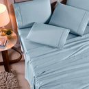 Queen Sheet Set 4 Pieces Cotton Percal 400 Yarn Soft Touch With Elastic