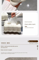 Cloud Design Tissue Boxes Storage Napkin Holder Paper Case Organizer Ornament Craft Desktop Tissue Holder Kitchen Tissue Box