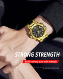 LIGE New Watches For Men 50M Waterproof Clock Alarm reloj hombre LCD Dual Display Wristwatch Quartz Military Sports Mens Watch