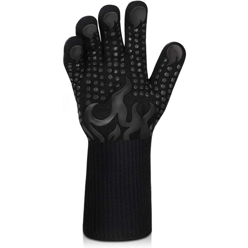 Universal Anti-Slip Heat-Resistant Barbecue Oven Gloves Fireproof Kitchen Cooking Gloves Suitable for High Temperatures up to 80