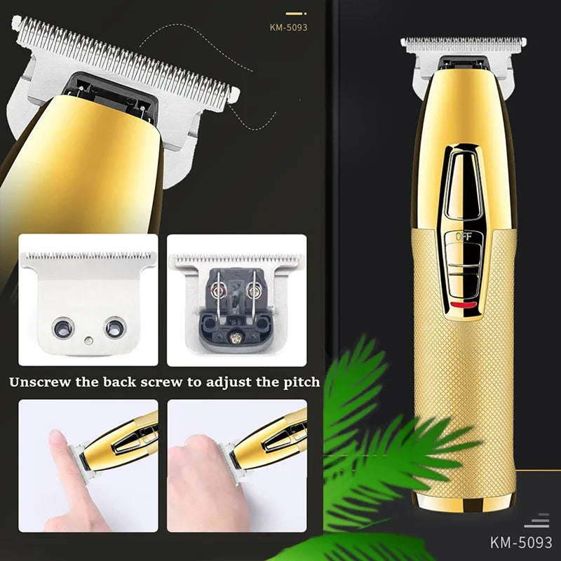 Kemei Tx1 Full Metal Electric Shaver for Men Hair Beard Electric Razor Bald Head Shaving Machine Finishing Fades Rechargeable